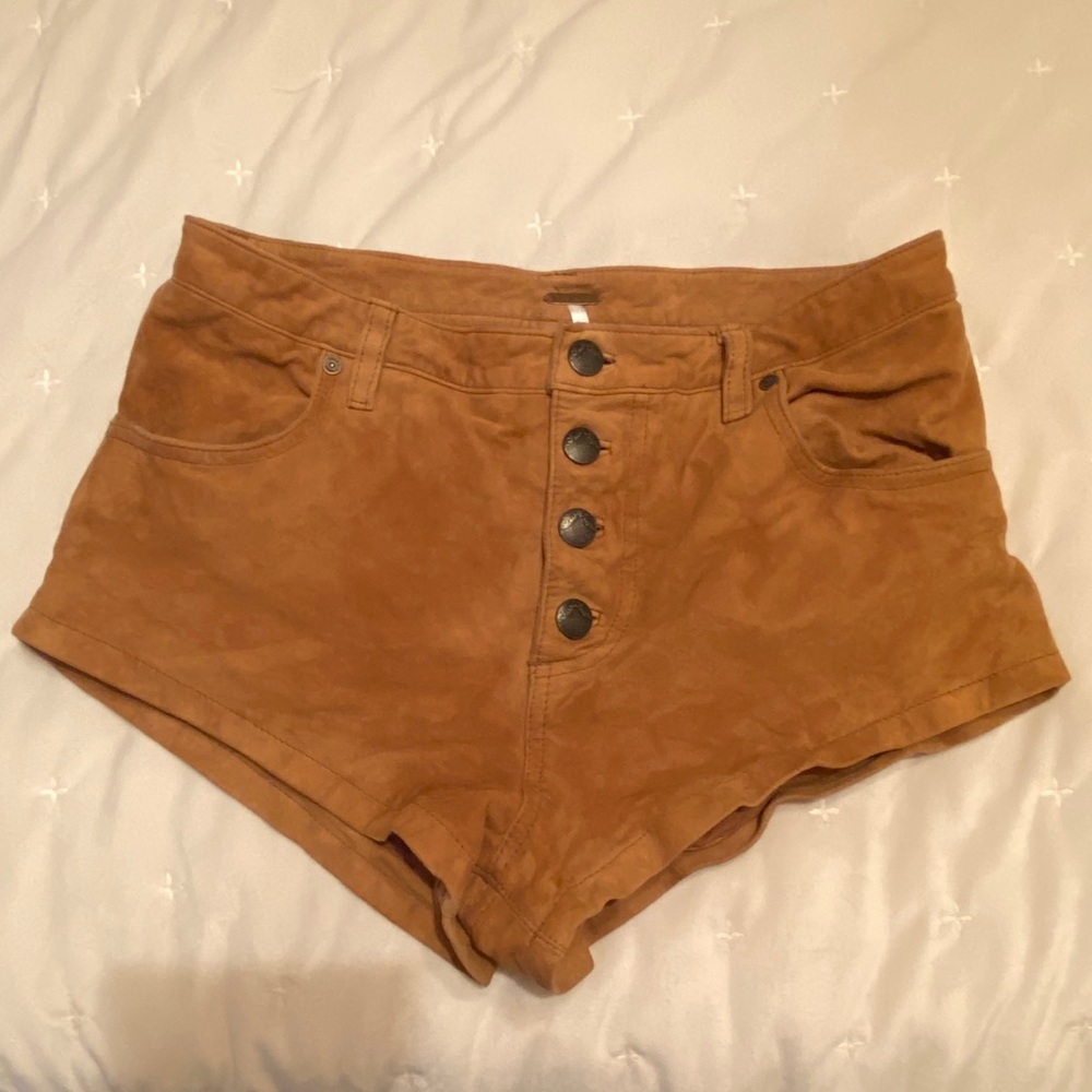 Free People suede shorts